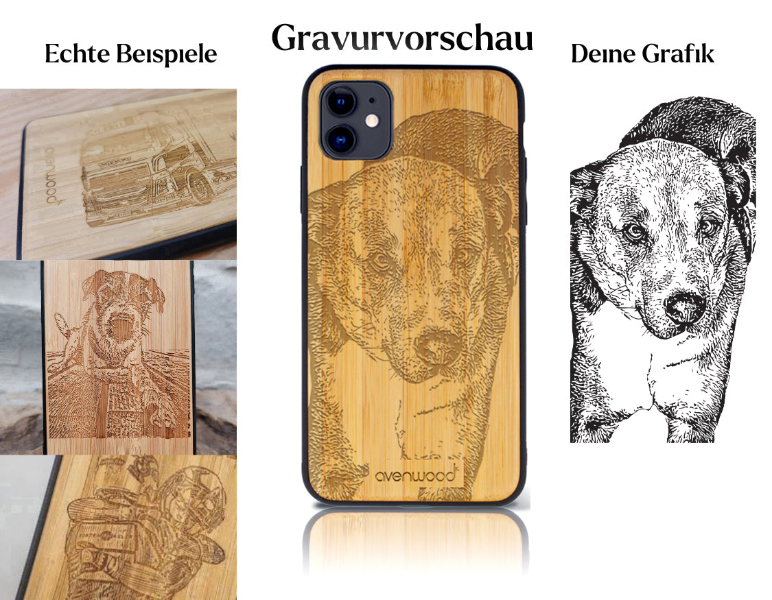 INDIVIDUELL iPhone 11 Bambus-Kunststoff